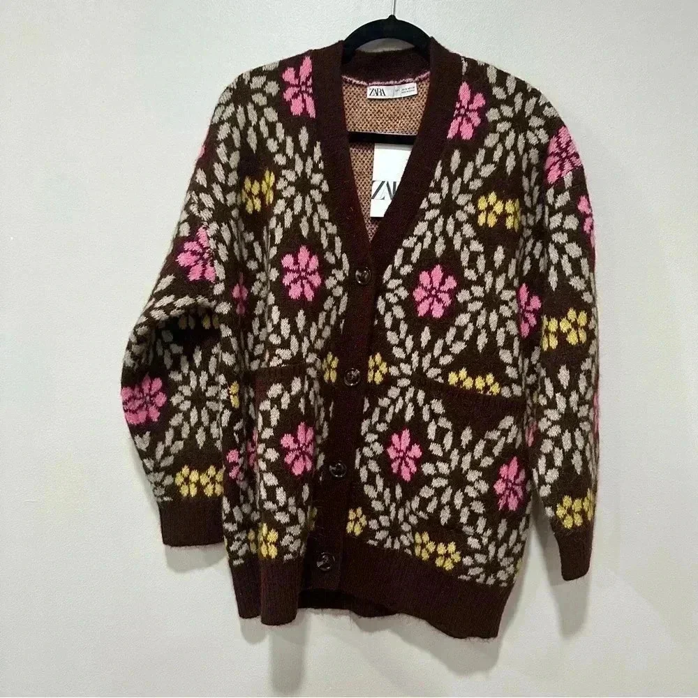 Zara floral jacquard